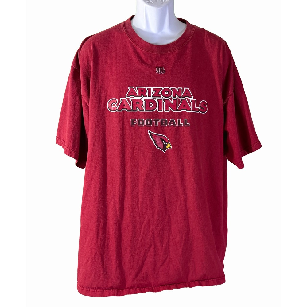 NFL Arizona Cardinals T-Shirt‎ Mens XL Red Short Sleeve Football Graphic